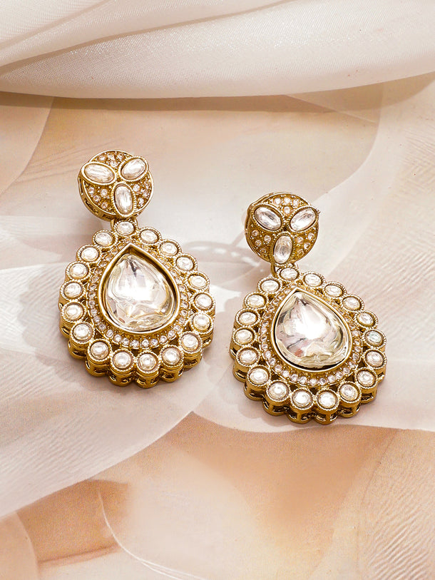 Whispering Lotus with Kundan Necklace Set