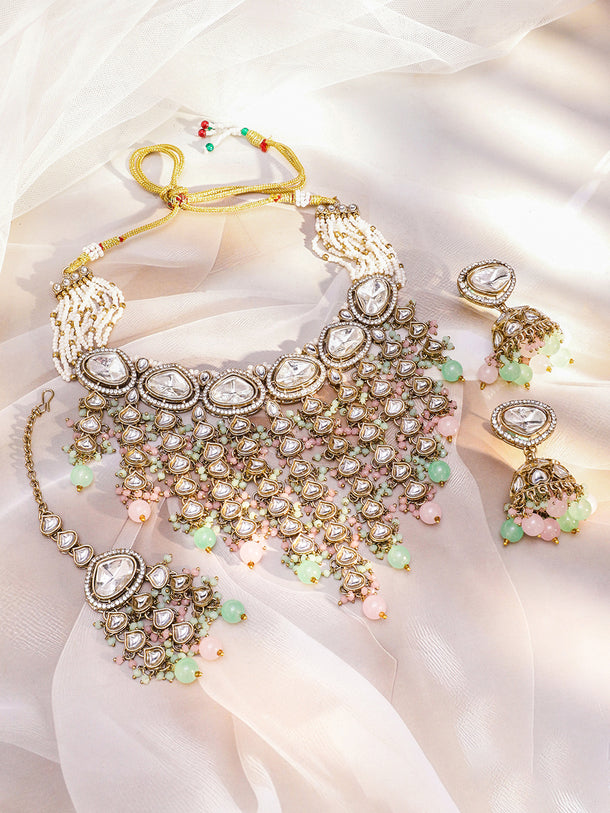Palace Jewel Luxe Kundan Necklace Set