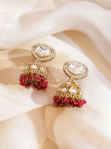 Pink & Ivory Romance Kundan Necklace Set