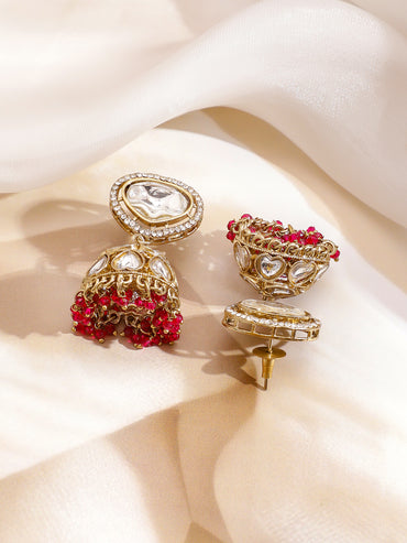 Pink & Ivory Romance Kundan Necklace Set