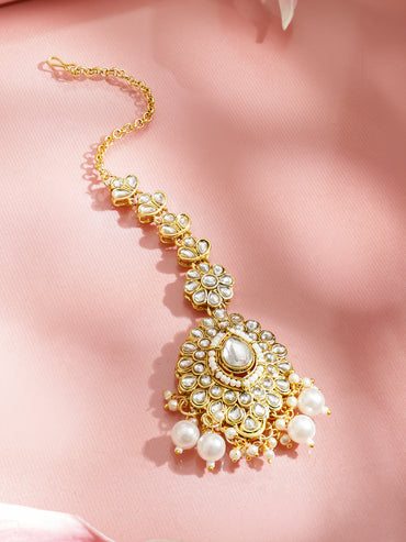 Palace Art Kundan Pearl Necklace Set