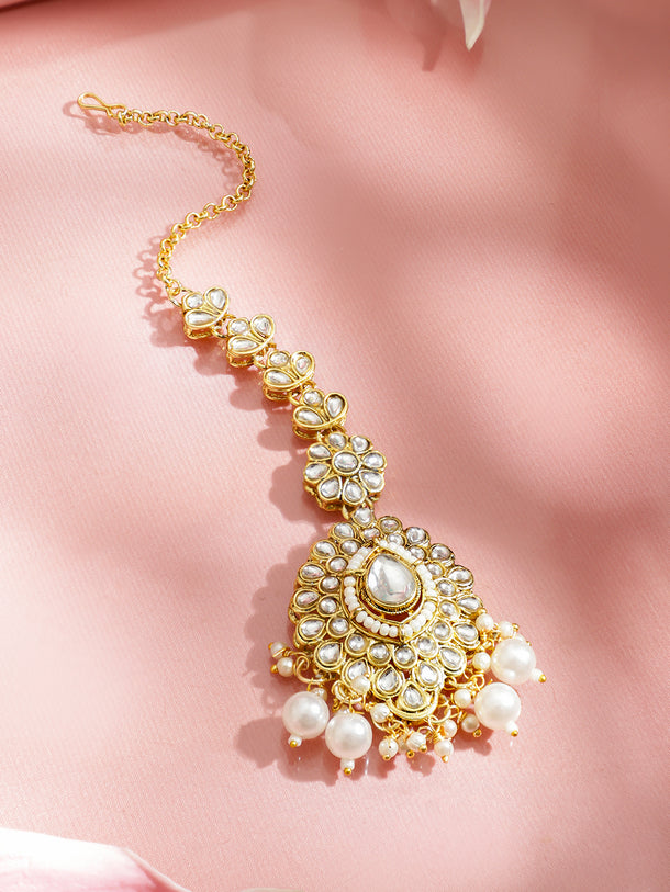 Palace Art Kundan Pearl Necklace Set