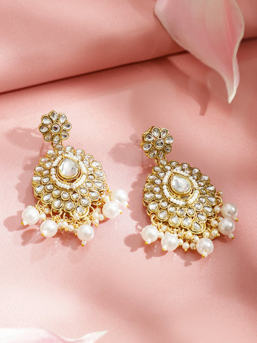 Palace Art Kundan Pearl Necklace Set