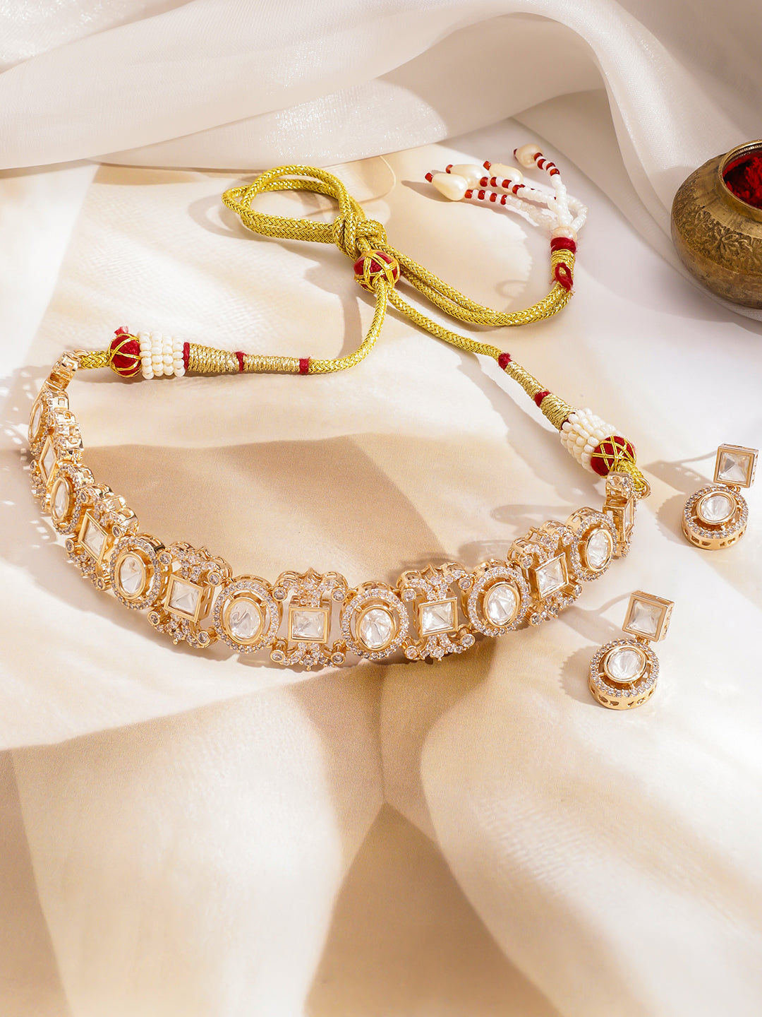 Moonlit Kundan Necklace Set