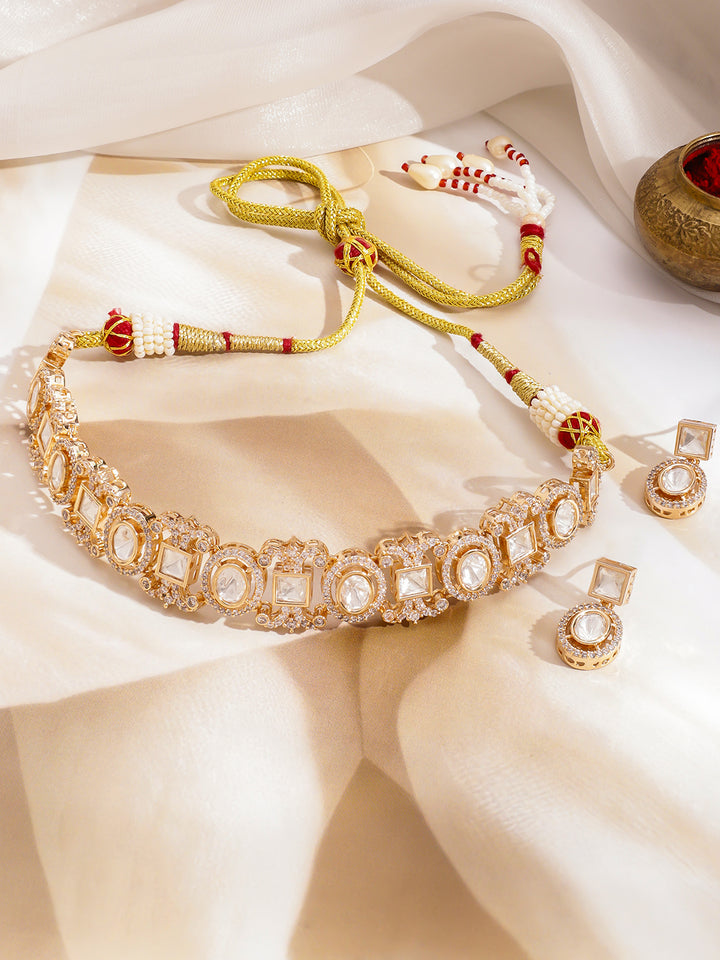 Moonlit Kundan Necklace Set