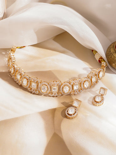 Moonlit Kundan Necklace Set