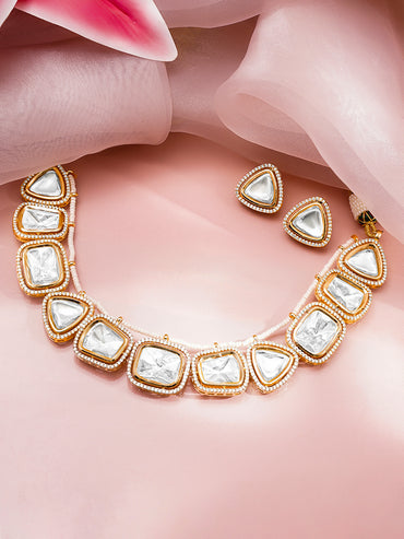 Trendy Polki Fusion Necklace Set