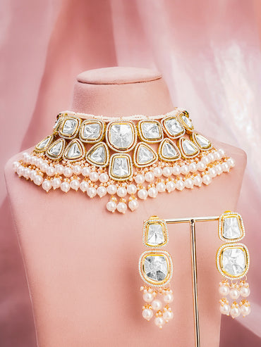 Wedding Glow Kundan Polki Choker Set
