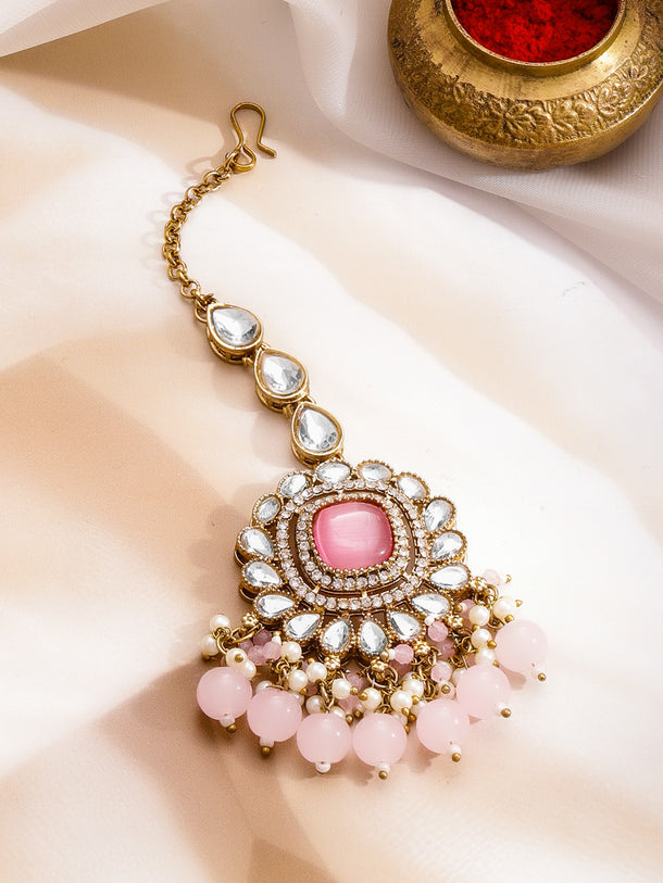 Heritage Charm Light Pink Choker Set