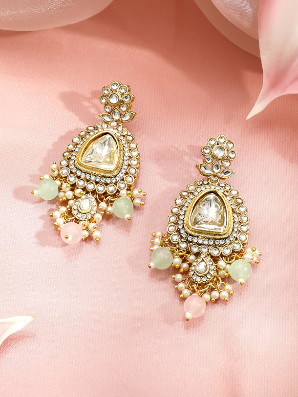 Pastel Charm Pink & Green Choker Set