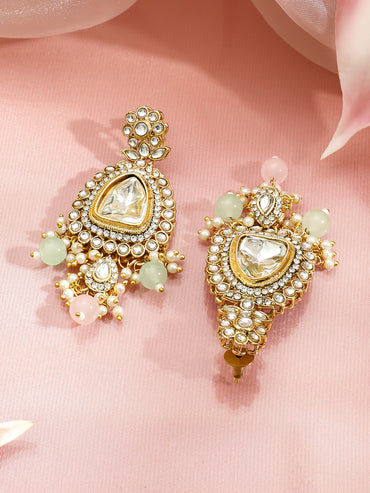 Pastel Charm Pink & Green Choker Set