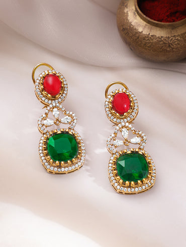 Wedding Statement Multi-Gem Necklace Set