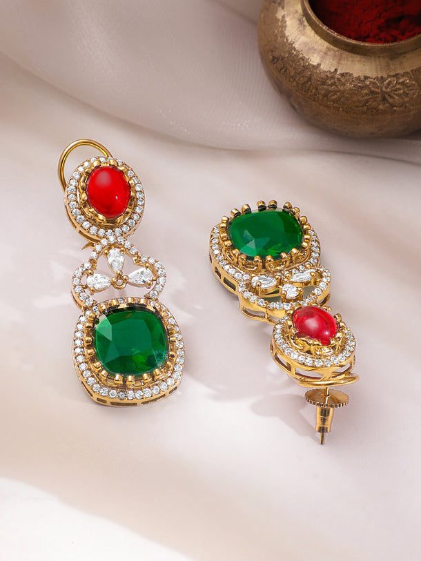 Wedding Statement Multi-Gem Necklace Set