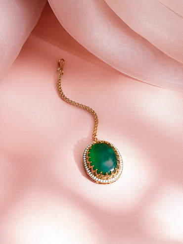 Emerald Luxe Bridal Statement Choker Set