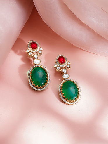 Emerald Luxe Bridal Statement Choker Set