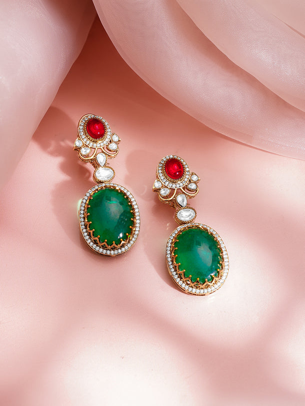 Emerald Luxe Bridal Statement Choker Set