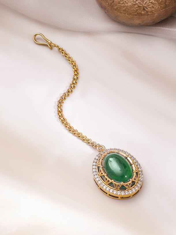 Gold Plated Kundan Layered Victorian Necklace Set