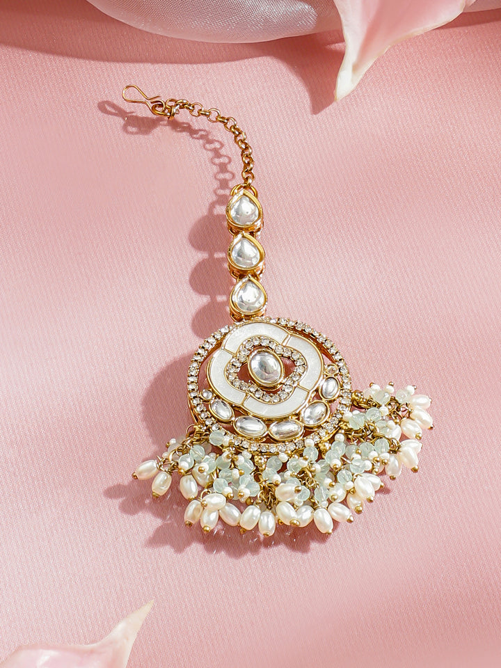 Luxe Radiance Blue & Kundan Choker Set