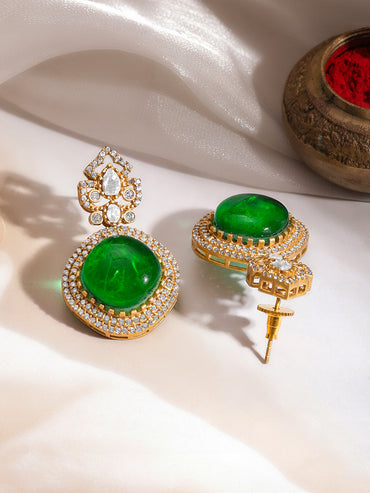 Regal Emerald Sparkle Charm Set