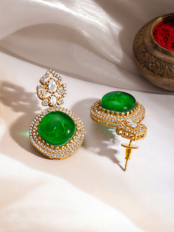 Regal Emerald Sparkle Charm Set