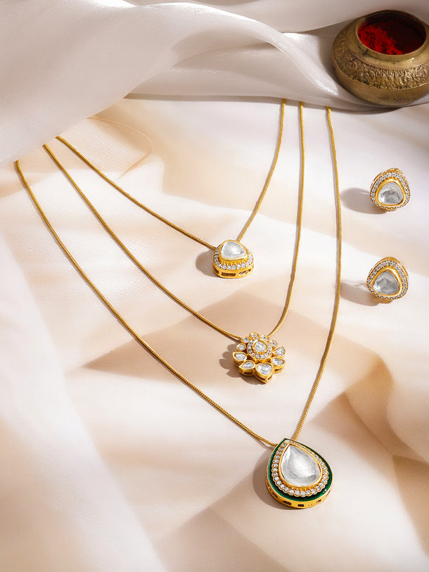Luxe Radiance Kundan Layered Set