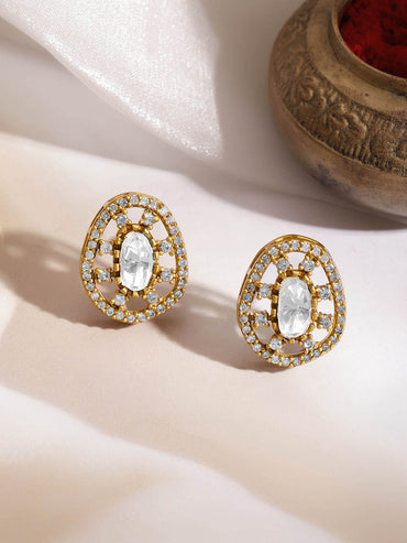 Kundan & Diamond Charm Necklace Set