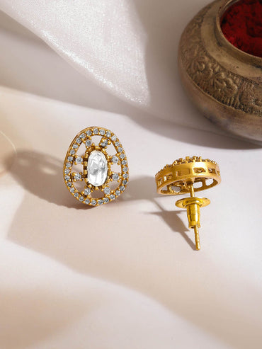 Kundan & Diamond Charm Necklace Set