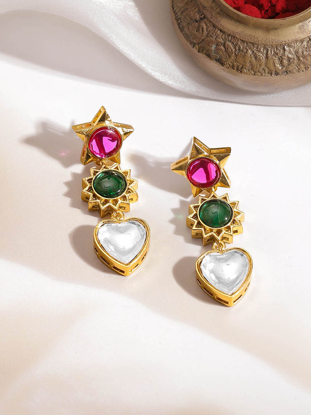 Multi-Charm Kundan Diamond Statement Set