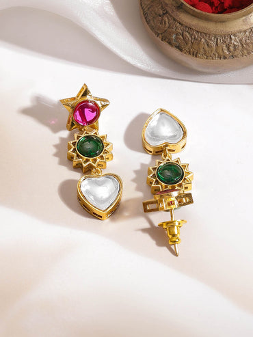 Multi-Charm Kundan Diamond Statement Set