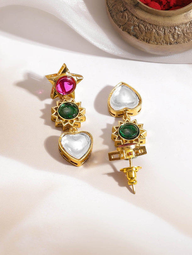 Multi-Charm Kundan Diamond Statement Set