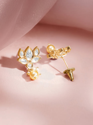 Wedding Bloom Kundan Pearl Necklace Set