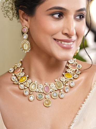 Pastel Radiance Kundan Set