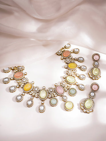 Pastel Radiance Kundan Set