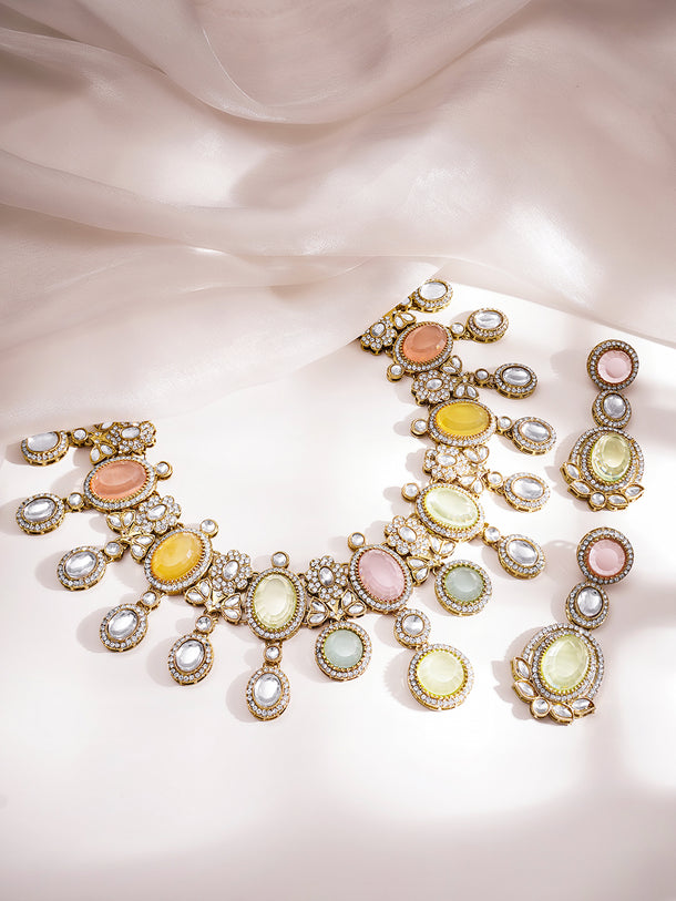 Pastel Radiance Kundan Set