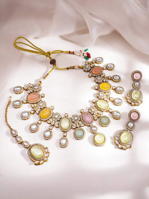 Pastel Radiance Kundan Set
