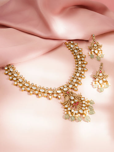 Royal Pastel Diamond Look Statement Set