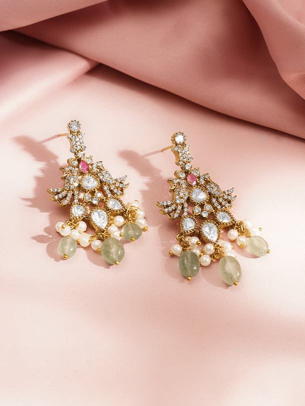 Royal Pastel Diamond Look Statement Set