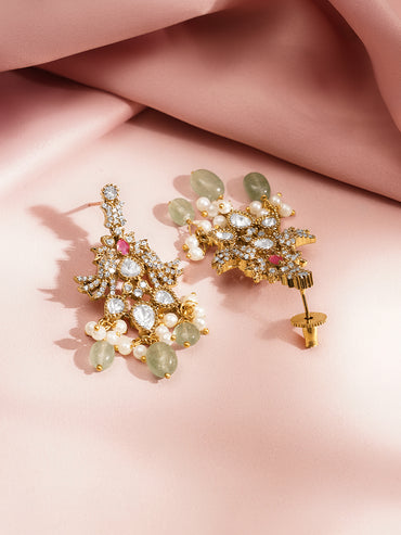 Royal Pastel Diamond Look Statement Set