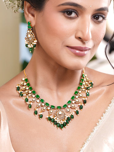 Luxe Emerald Wedding Jewellery Set