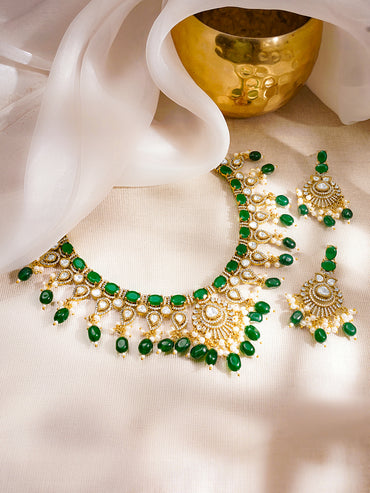 Luxe Emerald Wedding Jewellery Set