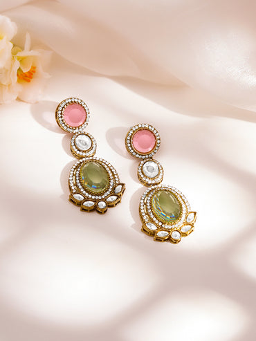 Regal Multicolor Kundan Statement Necklace Set