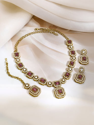 Gold Plated Mulberry Muse Antique Necklace Set