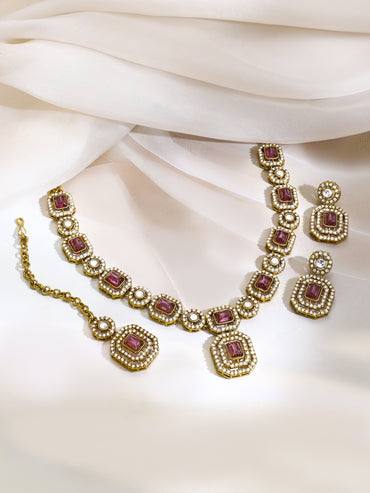 Gold Plated Mulberry Muse Antique Necklace Set