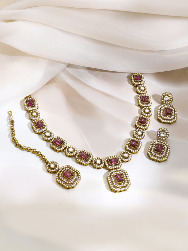 Gold Plated Mulberry Muse Antique Necklace Set