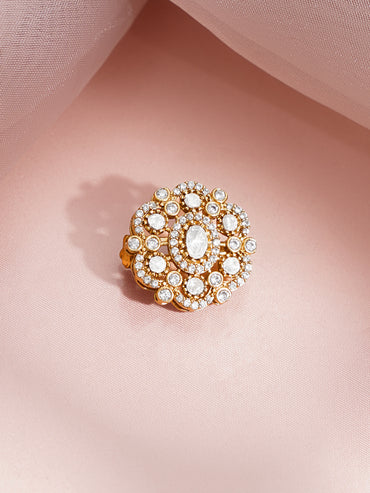 Cubic Zirconia Regal Shine Flora Brooch