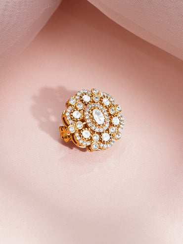 Cubic Zirconia Regal Shine Flora Brooch