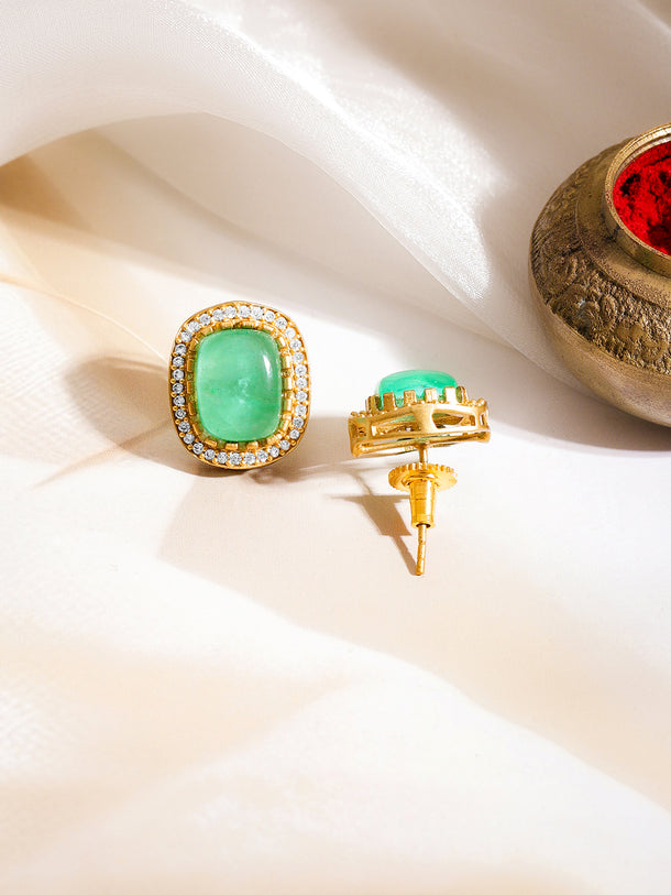 Luxe Emerald Statement Pendant Set