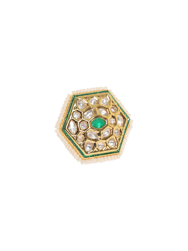 Artisan Crafted Green Ring