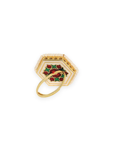 Artisan Crafted Green Ring