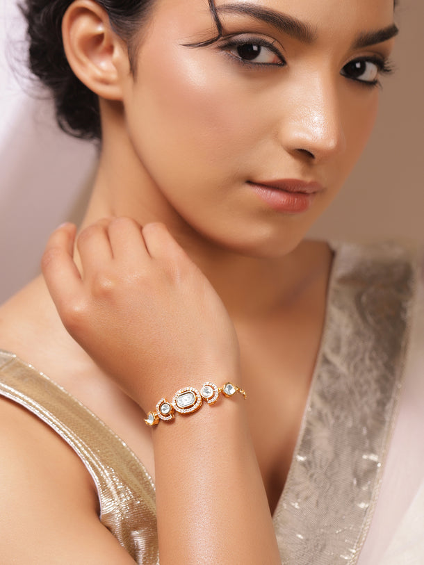 Handcrafted Kundan Bracelet